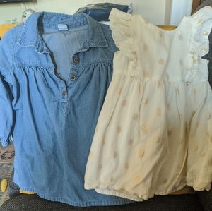 2 Piece Bundle Dresses 12-18 Months